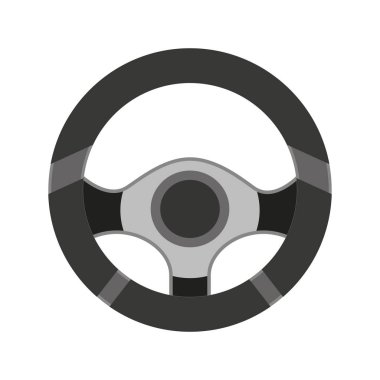 direksiyon simidi izole simgesi