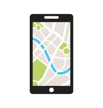 gps app simgesi ile Smartphone teknoloji