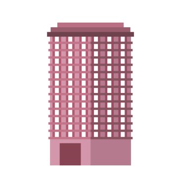 Dış cephe bina izole simgesi