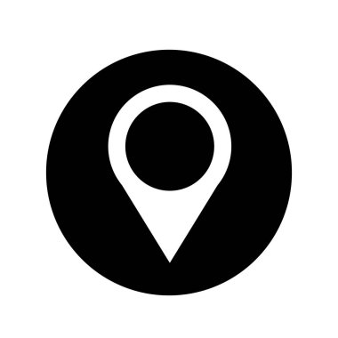 PIN konumu izole simgesi