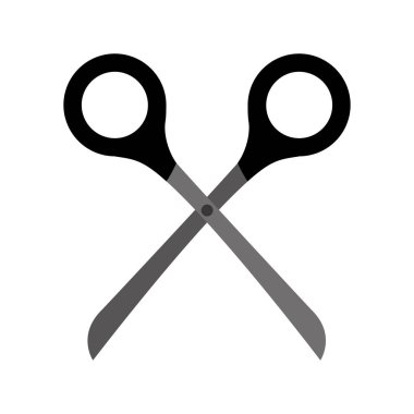 makas Aksesuar izole simgesi