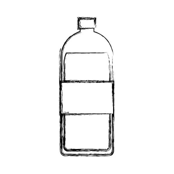 Bottle water isolated icon — Stock Vector