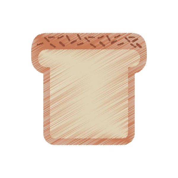 ชิ้นขนมปังไอคอนแยก — ภาพเวกเตอร์สต็อก