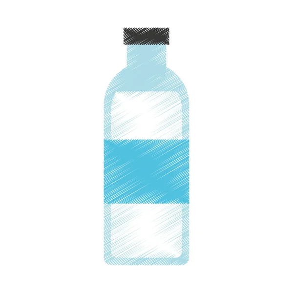 Bottle water isolated icon — Stock Vector