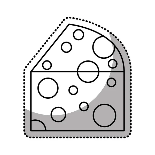 Иконка из кусочка сыра — стоковый вектор