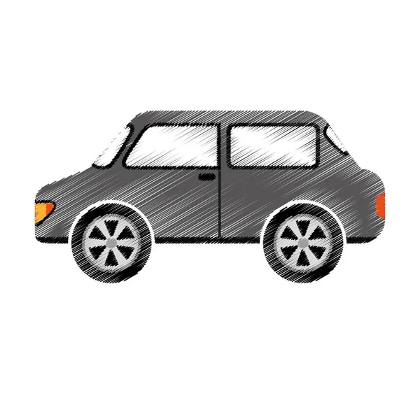 Araba otomatik araç izole simgesi