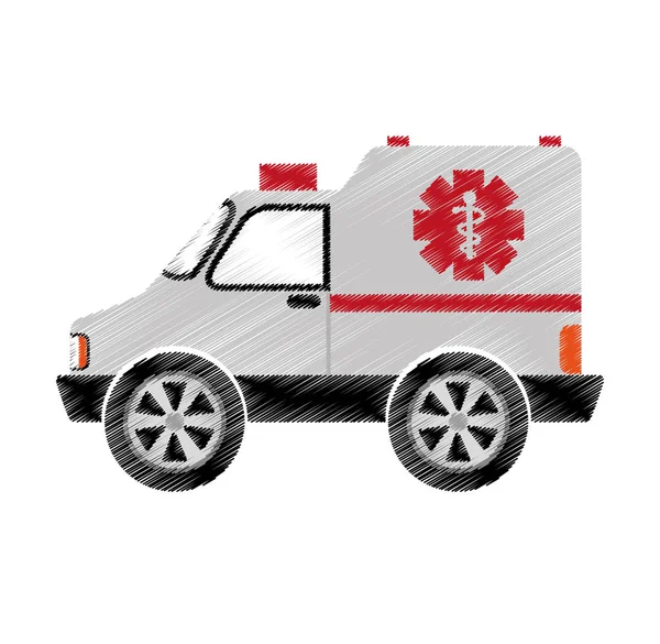 Pogotowie medyczne pojazdu ikona — Wektor stockowy