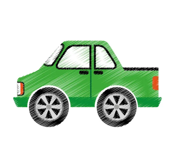 Carro auto veículo isolado ícone — Vetor de Stock