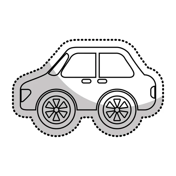 Voiture auto véhicule isolé icône — Image vectorielle