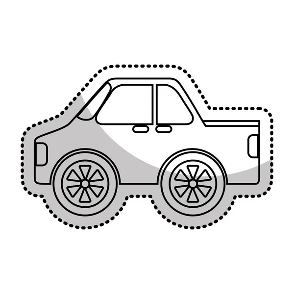 Coche auto vehículo aislado icono — Vector de stock