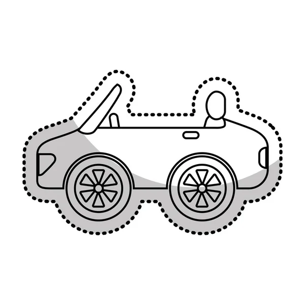 Coche auto vehículo aislado icono — Vector de stock