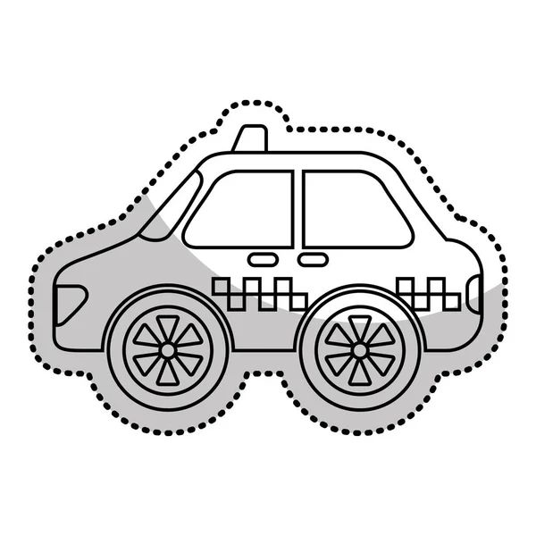 Servicio de taxi público aislado — Vector de stock