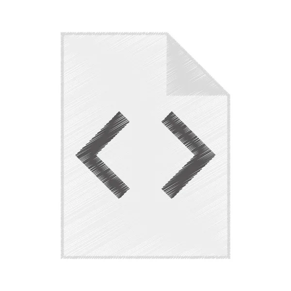 Documento en papel archivo aislado icono — Archivo Imágenes Vectoriales
