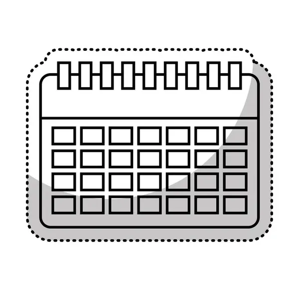 Recordatorio de calendario icono aislado — Archivo Imágenes Vectoriales