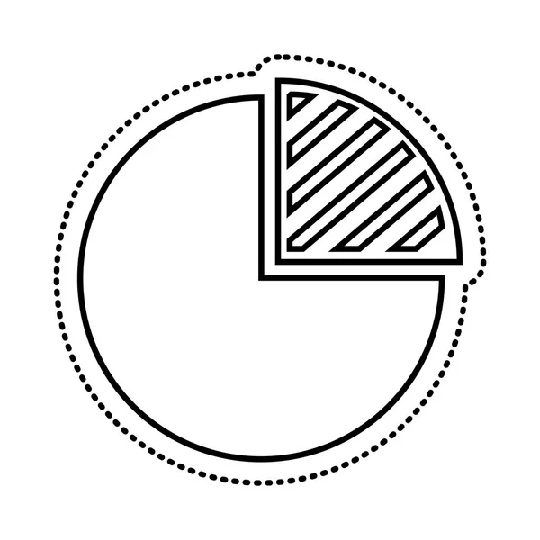 Pie infographic isolated icon — Stock Vector