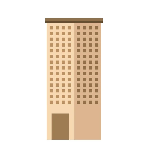 Edificio exterior icono aislado — Vector de stock