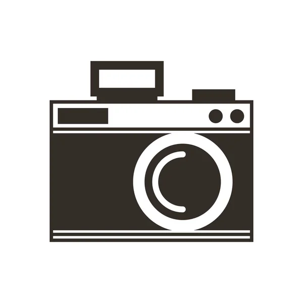 Camera photographic drawing icon — Stock Vector