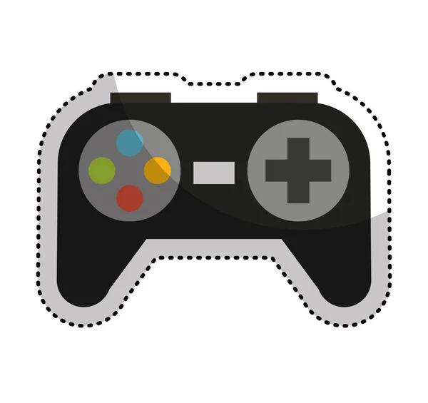 Video game control geïsoleerd pictogram — Stockvector