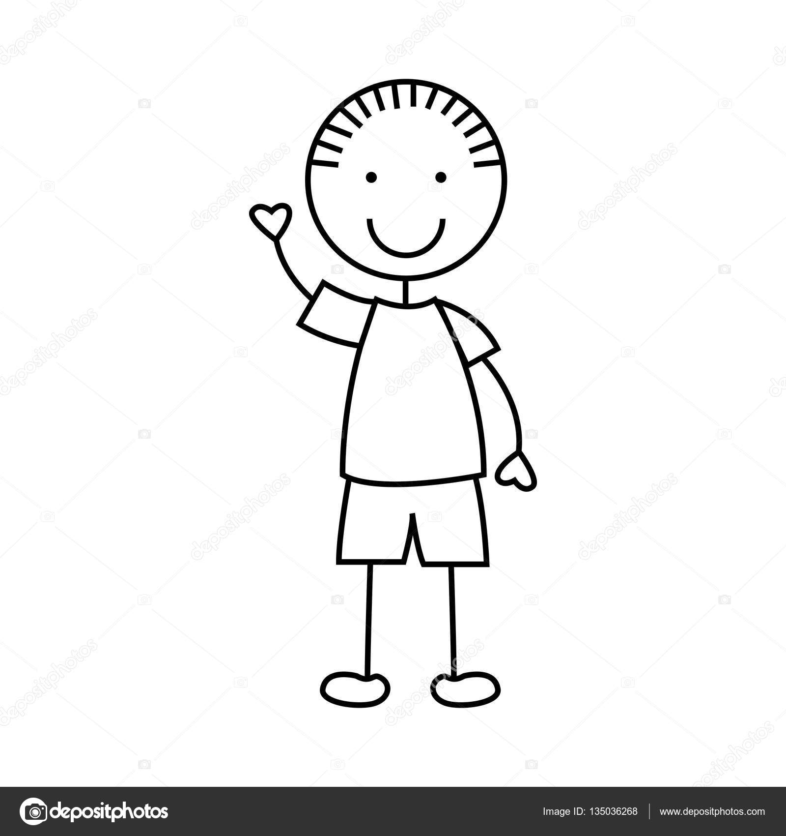 かわいい男の子の文字アイコン ストックベクター C Yupiramos