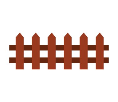 çit çiftlik izole simgesi