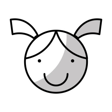 sevimli kız karakter simgesi