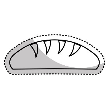 ekmek lezzetli izole simgesi