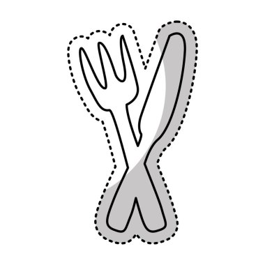 mutfak bıçakları izole simgesi