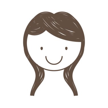 sevimli kız karakter simgesi