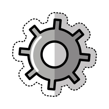 Gears'ı makine izole simgesi
