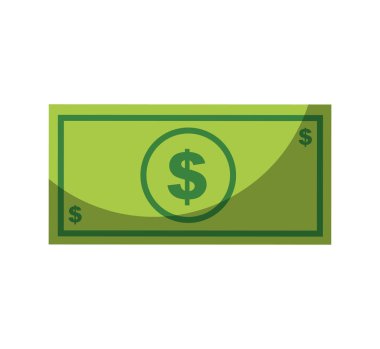 Bill Doları izole simgesi
