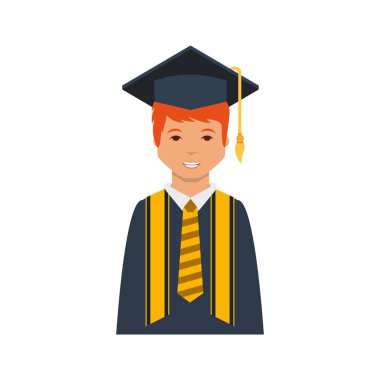 Öğrenci mezuniyet üniforma ile