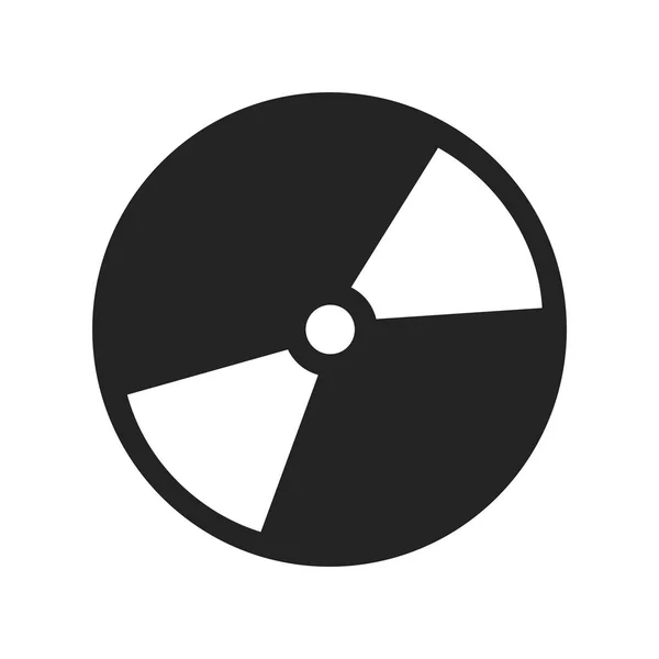 Kompakt disk izole simgesi — Stok Vektör