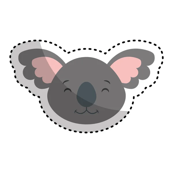 Aranyos koala karakter ikonra — Stock Vector
