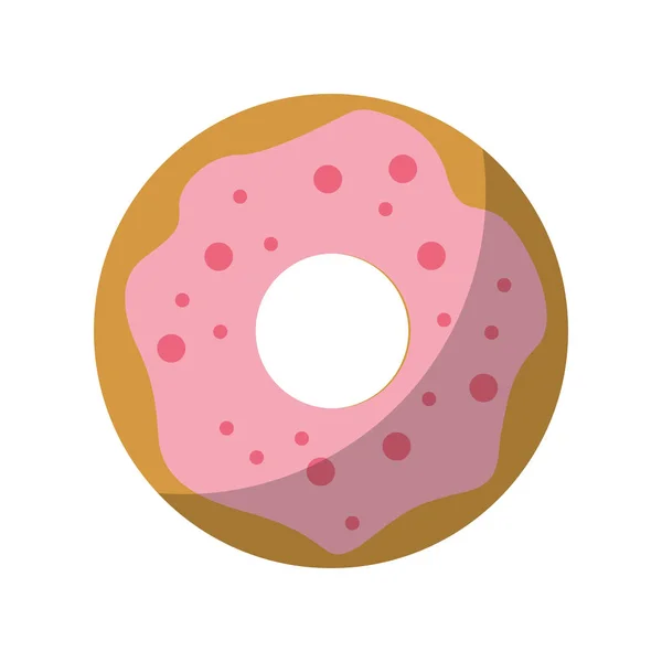 Delicioso dulce donut icono — Vector de stock