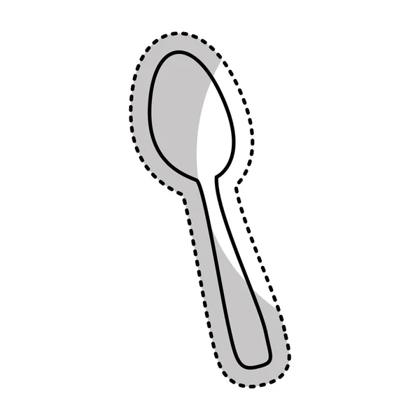 Cocina cubiertos icono aislado — Vector de stock