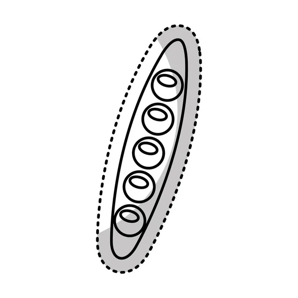 Verse plantaardige geïsoleerde pictogram — Stockvector