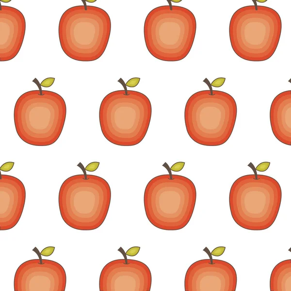 Fruit frais motif dessin icône — Image vectorielle