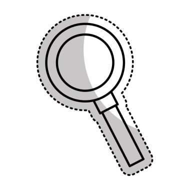 büyüteç izole edilmiş simge ara