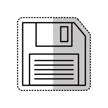 disket izole simgesi