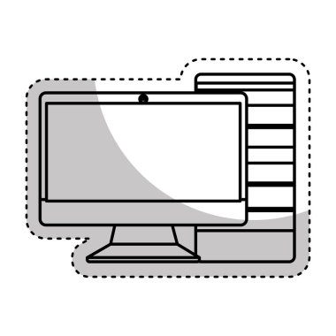 bilgisayar masaüstü izole simgesi