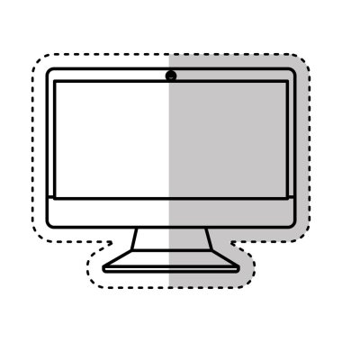 bilgisayar masaüstü izole simgesi