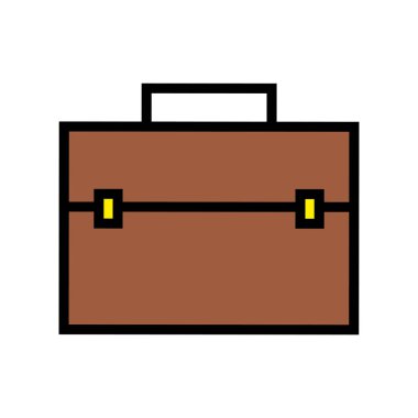 Portföy iş izole simgesi