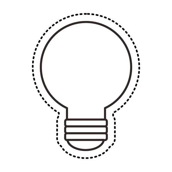 Bulb light flat icon — Stock Vector