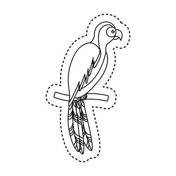 Папуга тропічна іконка птаха — стоковий вектор