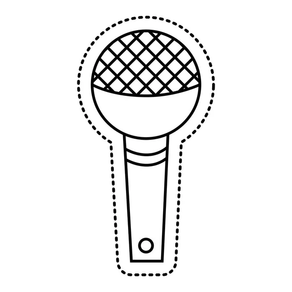 Microphone sound device icon — Stock Vector