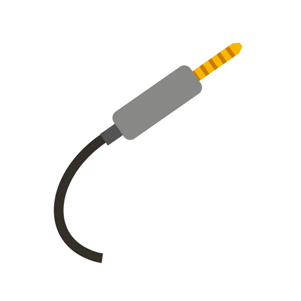 音频插头电缆孤立的图标 — 图库矢量图片