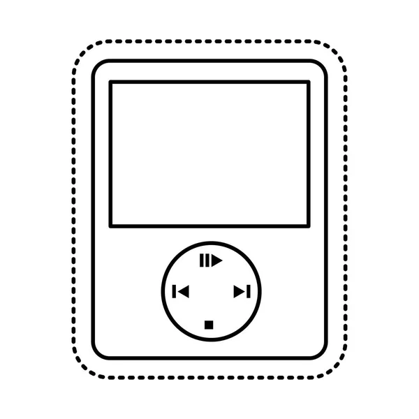 Music player mp3 icon — Stock Vector