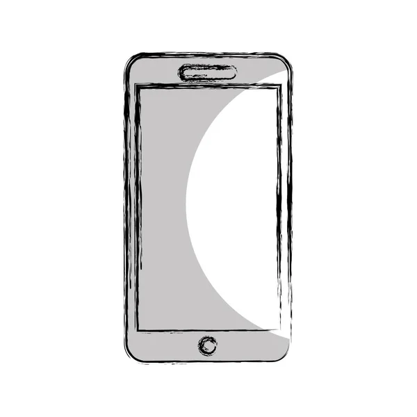 Icono de línea de tecnología smartphone — Vector de stock