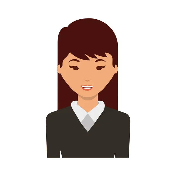 Jovem mulher avatar personagem — Vetor de Stock