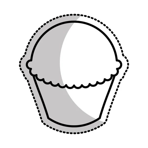 Sød og lækker cupcake ikon – Stock-vektor